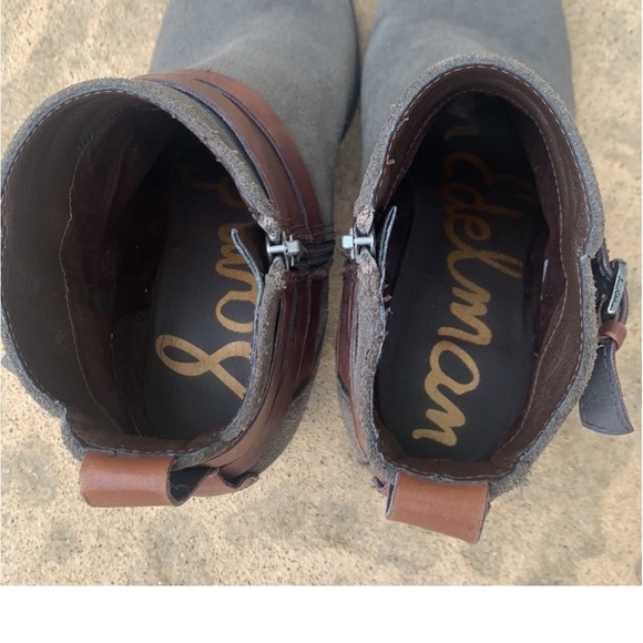 Sam Edelman Women's Hannah Brown Suede Buckle Ankle Boot Size 8 - Picture 7 of 11